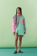 Load image into Gallery viewer, BENNY SHIRT IN PINK/GREEN/BLACK
