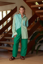 Load image into Gallery viewer, BENNY SHIRT IN LIME/AQUA
