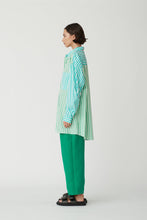 Load image into Gallery viewer, BENNY SHIRT IN LIME/AQUA
