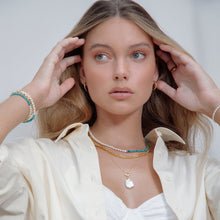 Load image into Gallery viewer, ODETTE NECKLACE - BLUE TURQUOISE
