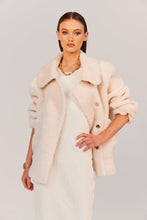Load image into Gallery viewer, ELLIE TEDDY COAT IN IVORY
