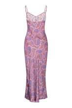Load image into Gallery viewer, Ainsley Vida Slip Midi Dress - Lavender Paisley
