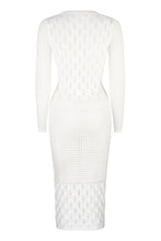 Load image into Gallery viewer, Camila Phoenix Kaftan Knit Midi Dress - White
