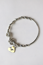 Load image into Gallery viewer, Flick Doodad Bangle, Silver &amp; Brass
