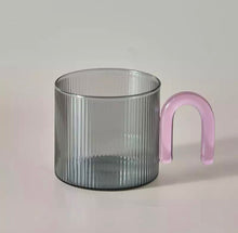 Load image into Gallery viewer, Ripple Glass Mug in Grey
