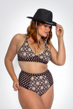Load image into Gallery viewer, CARMEN HIGH WAIST BRIEF IN JET
