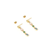 Load image into Gallery viewer, ISADORA GOLD EARRINGS - MULTI YELLOW
