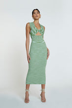 Load image into Gallery viewer, LEORA LATICE KNIT MIDI

