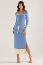 Load image into Gallery viewer, LYON KNIT SKIRT - BLUEBELL
