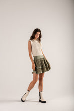 Load image into Gallery viewer, LUCENT MINI SKIRT - MOSS GREEN
