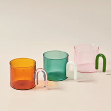 Load image into Gallery viewer, Ripple Glass Mug in Pink
