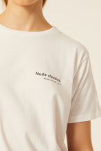 Load image into Gallery viewer, NUDE CLASSICS TEE IN WHITE
