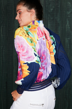 Load image into Gallery viewer, PLEATED BLOUSE - NEON FLORAL
