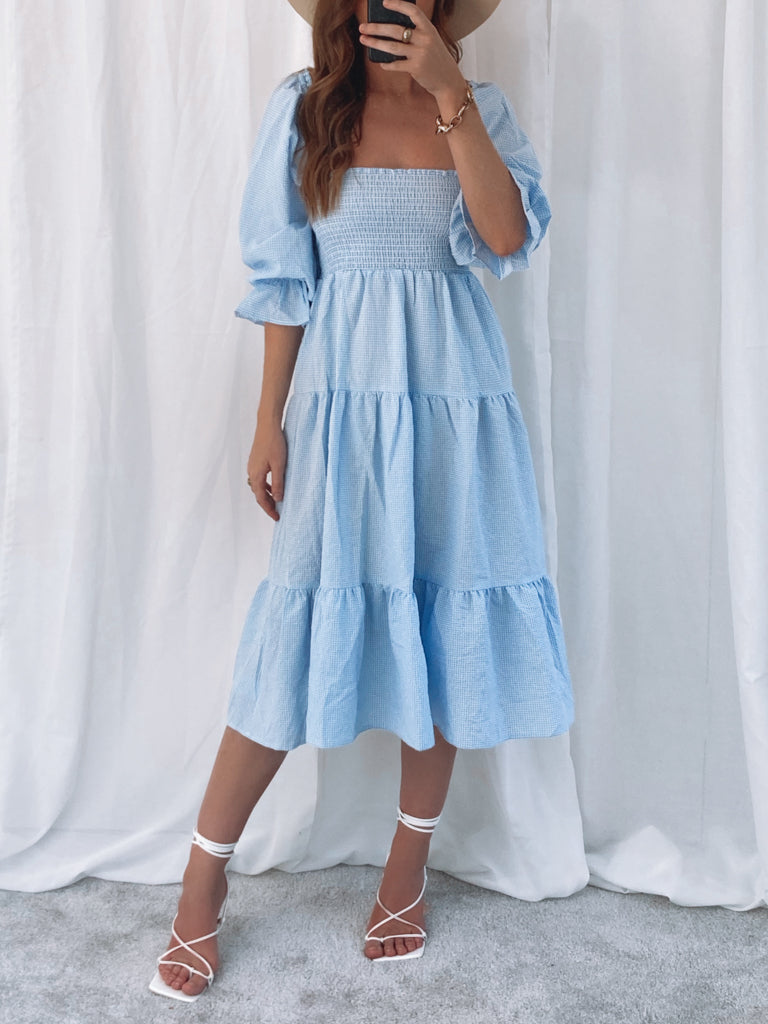 ASTRID GINGHAM IN BLUE