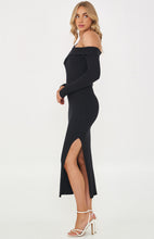 Load image into Gallery viewer, CHLOE KNIT DRESS IN BLACK
