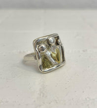 Load image into Gallery viewer, Queenie Ring, Silver &amp; Brass
