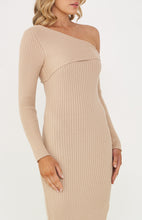 Load image into Gallery viewer, CHLOE KNIT DRESS IN CAMEL
