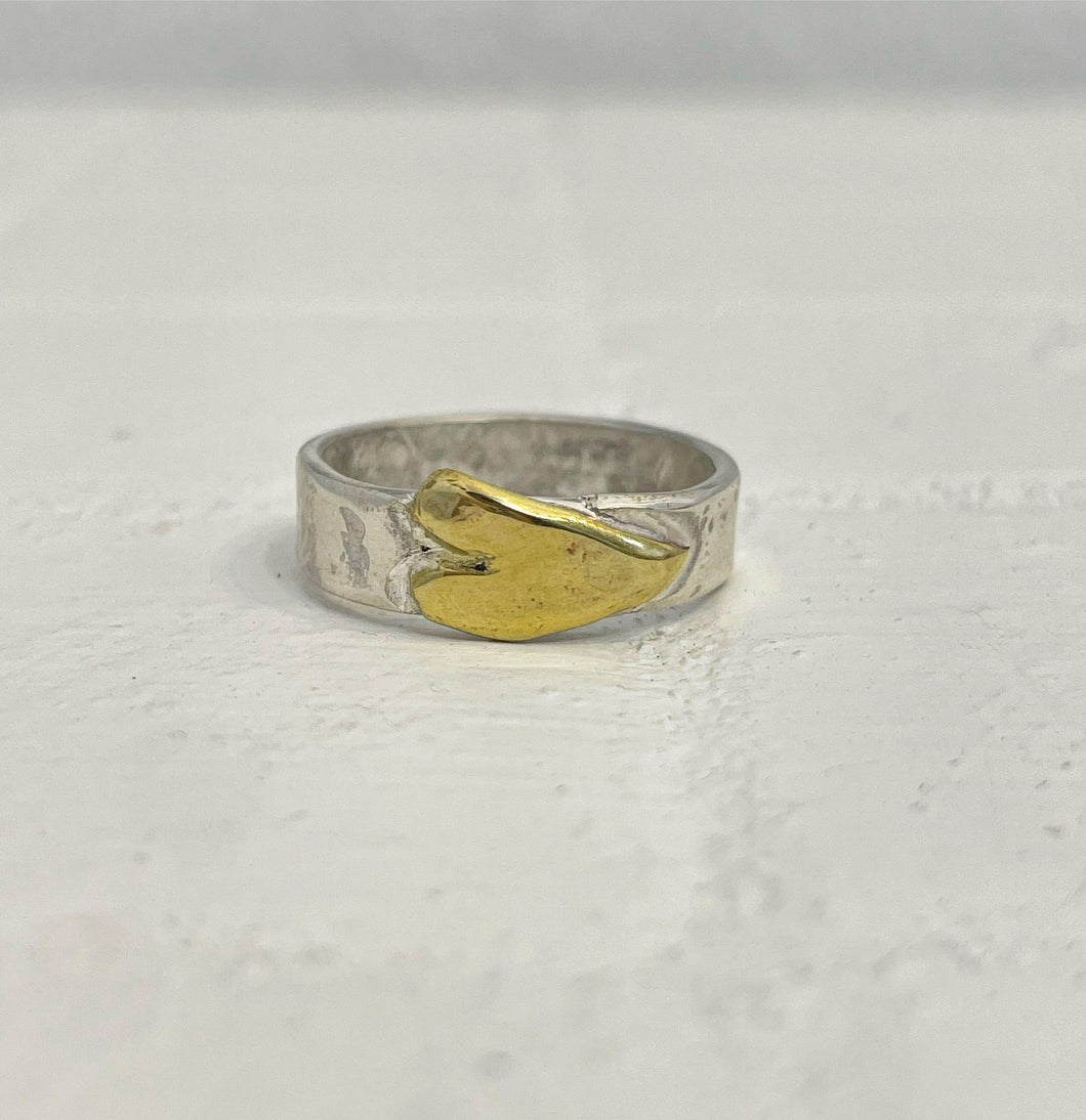 Love Ring, Silver & Brass